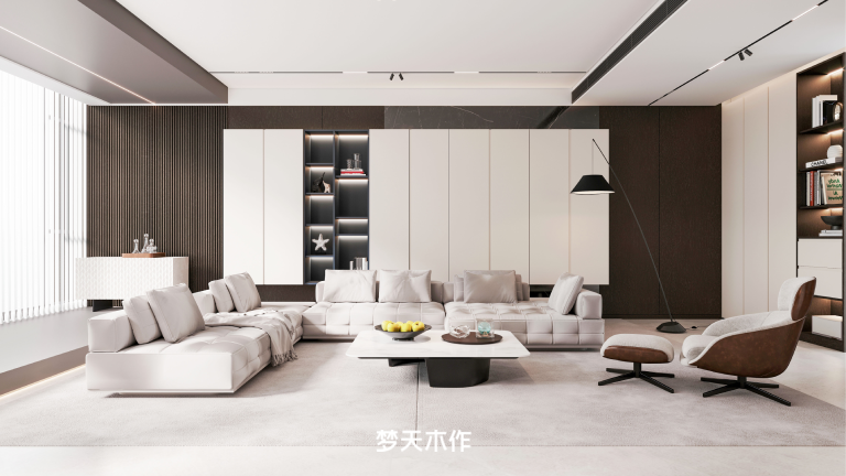 1723704892119370.png 水漆平板柜门(J型免拉手)GMX21-07场景珊瑚灰.png